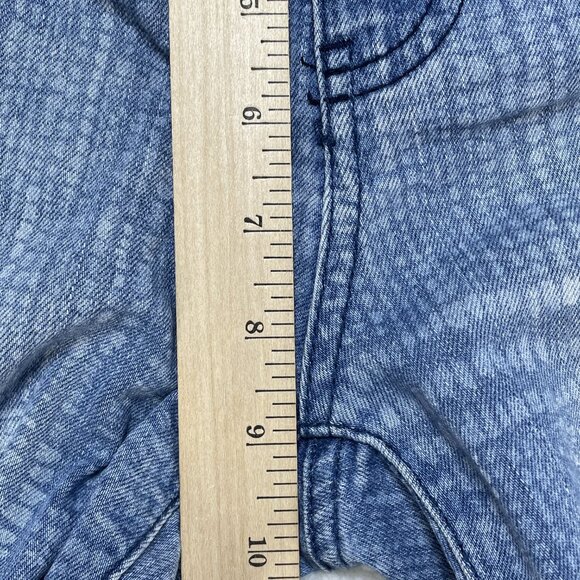 Liverpool Jeans Womens Sz 6 Blue Snake Pattern Straight Leg Mid Rise 30x27 - Picture 7 of 12